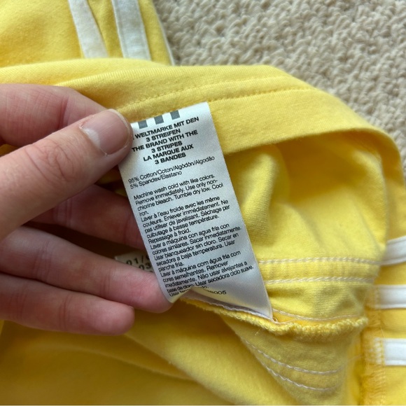 Yellow Adidas V-Neck Shirt - Picture 3 of 8